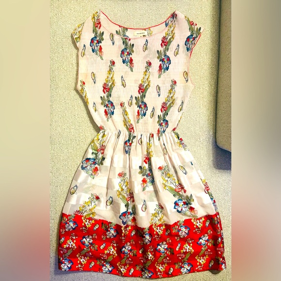 Max Studio Butterfly & Floral Printed Fit & Flare Dress - Picture 2 of 6